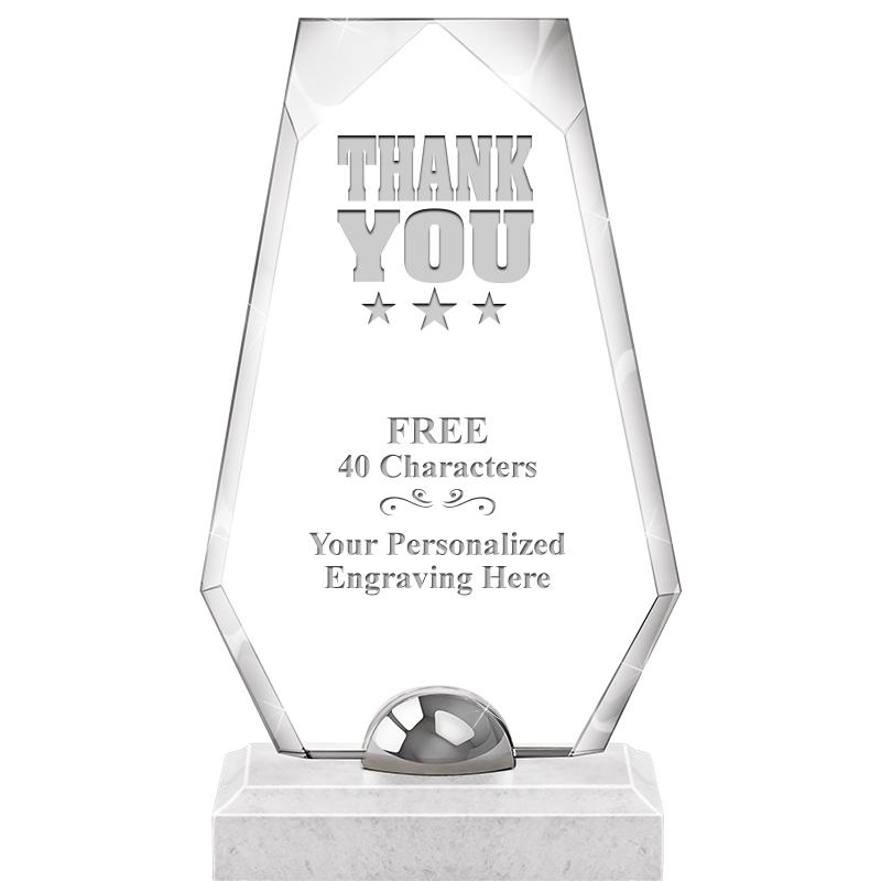 9.5" TURIN TRAPEZOID CRYSTAL