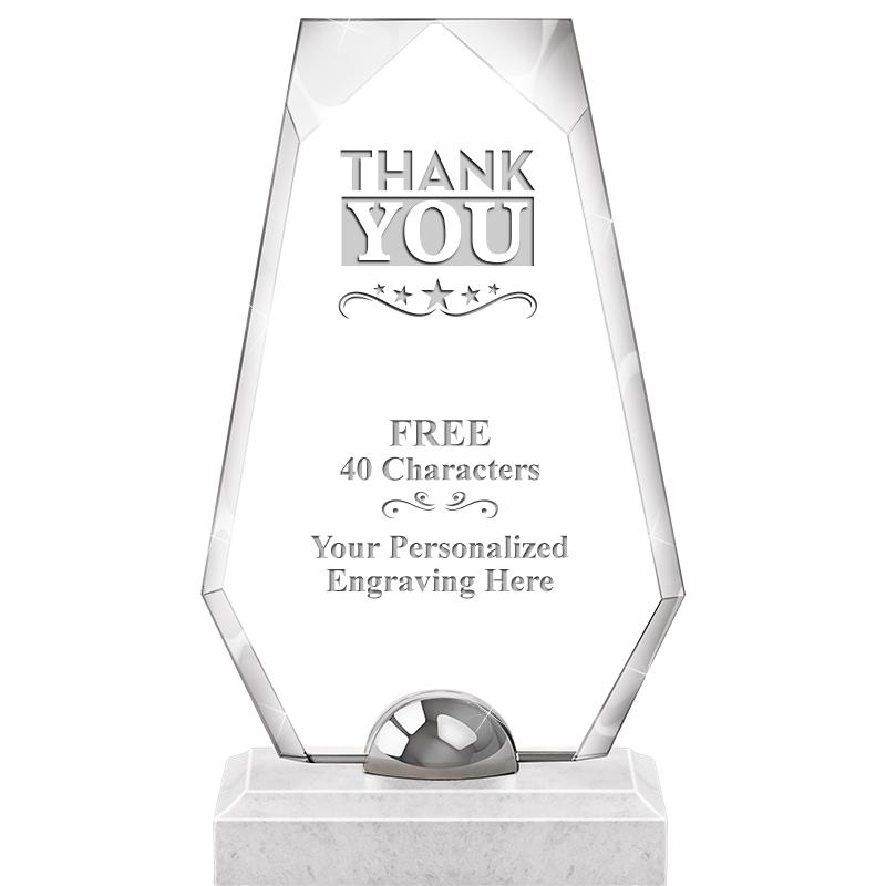 9.5" TURIN TRAPEZOID CRYSTAL