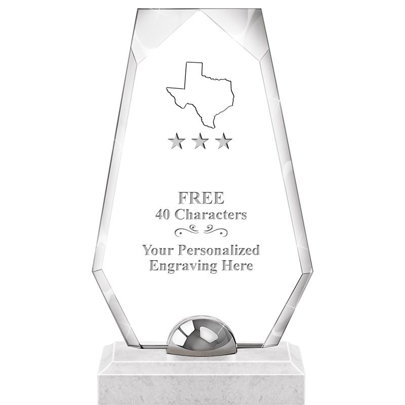 9.5" TURIN TRAPEZOID CRYSTAL