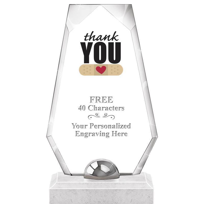 9.5" TURIN TRAPEZOID CRYSTAL