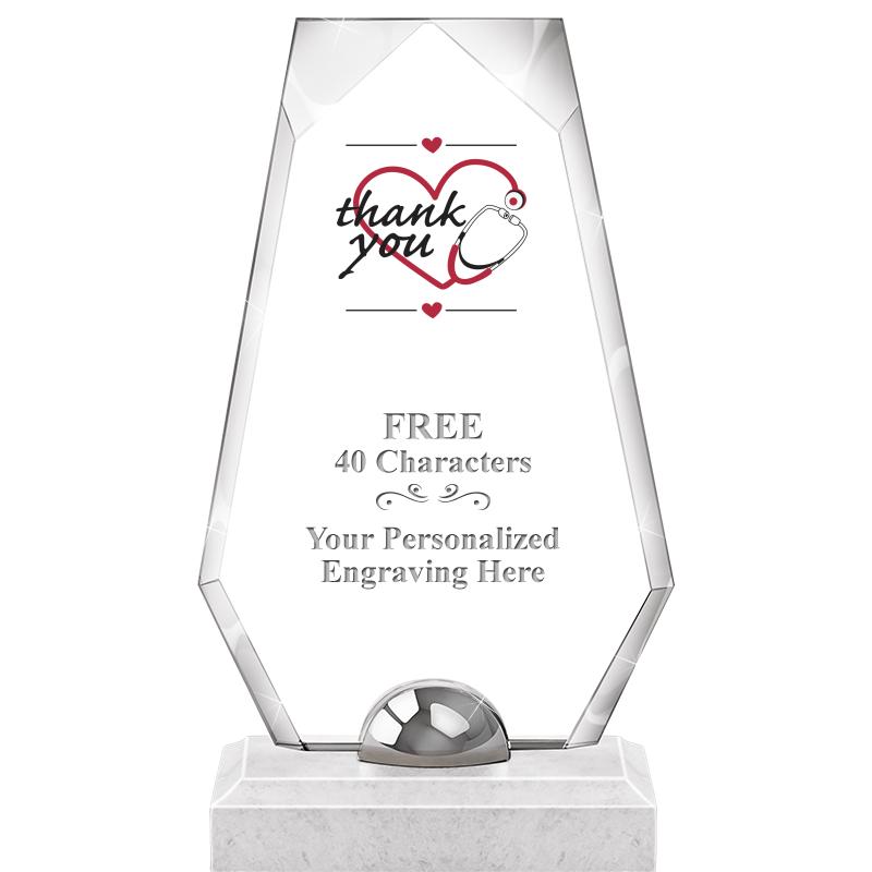 9.5" TURIN TRAPEZOID CRYSTAL