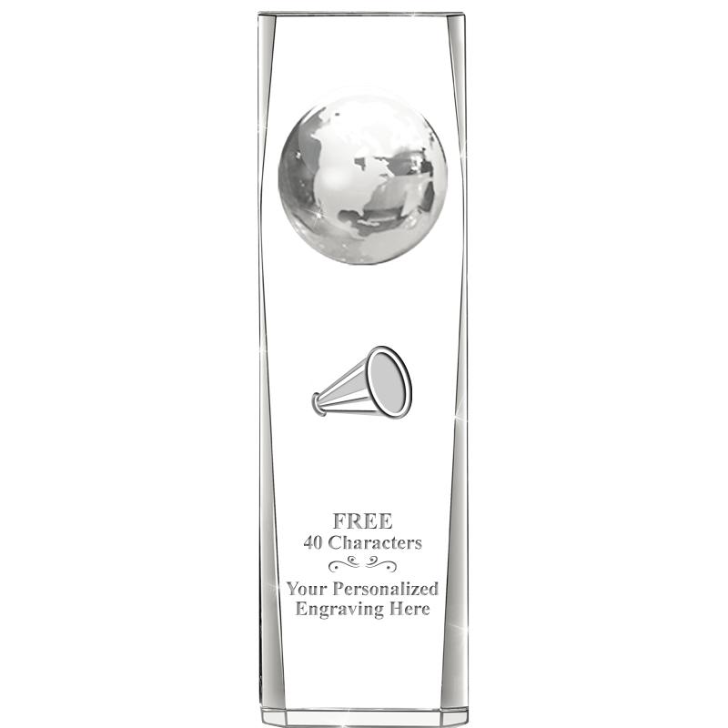 9" GLOBE TOWER CRYSTAL