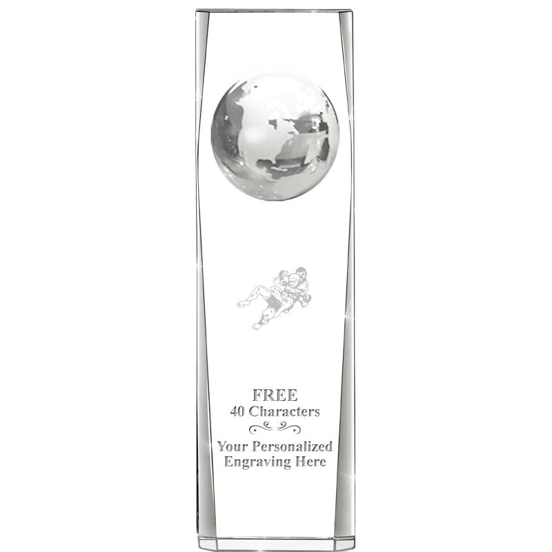 9" GLOBE TOWER CRYSTAL