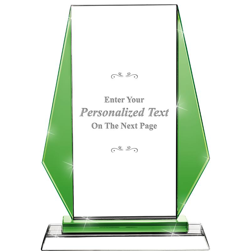 8"VITTORIA CRYSTAL AWARD GREEN