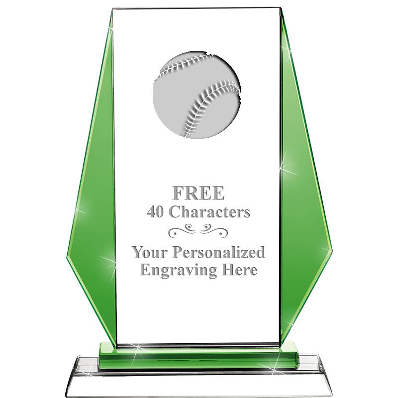 8"VITTORIA CRYSTAL AWARD GREEN