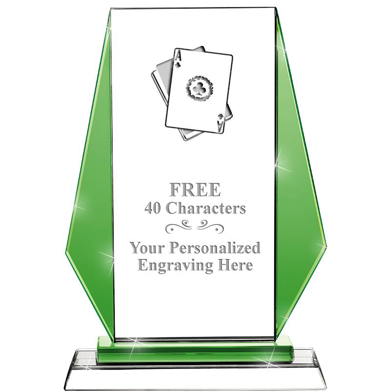 8"VITTORIA CRYSTAL AWARD GREEN