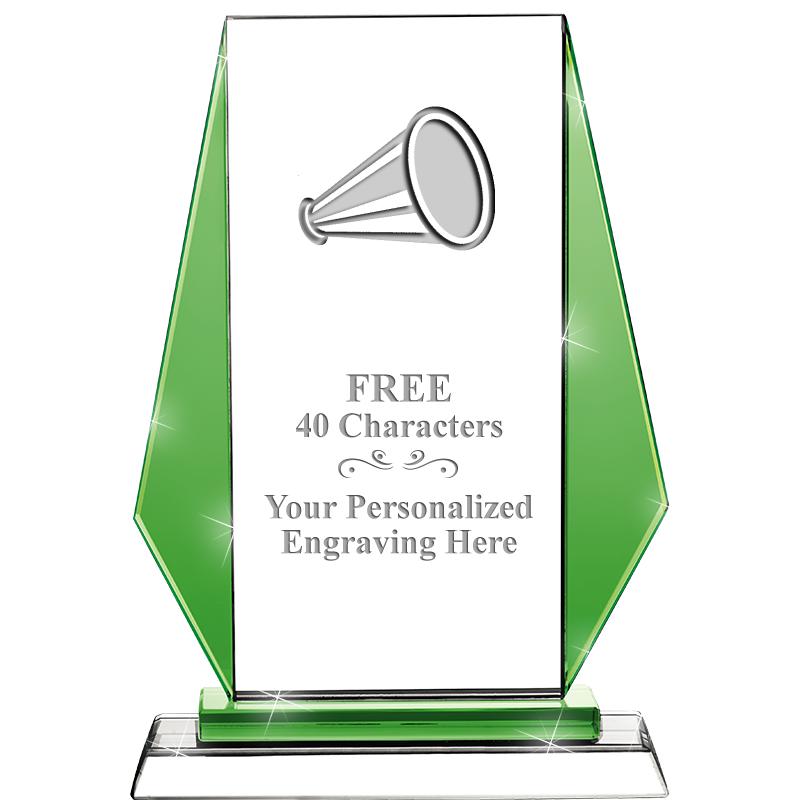 8"VITTORIA CRYSTAL AWARD GREEN