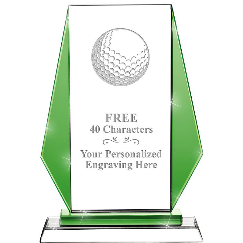 8"VITTORIA CRYSTAL AWARD GREEN