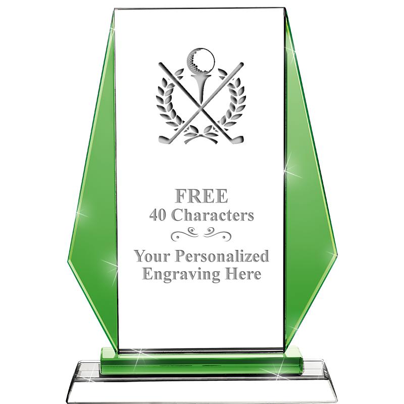 8"VITTORIA CRYSTAL AWARD GREEN