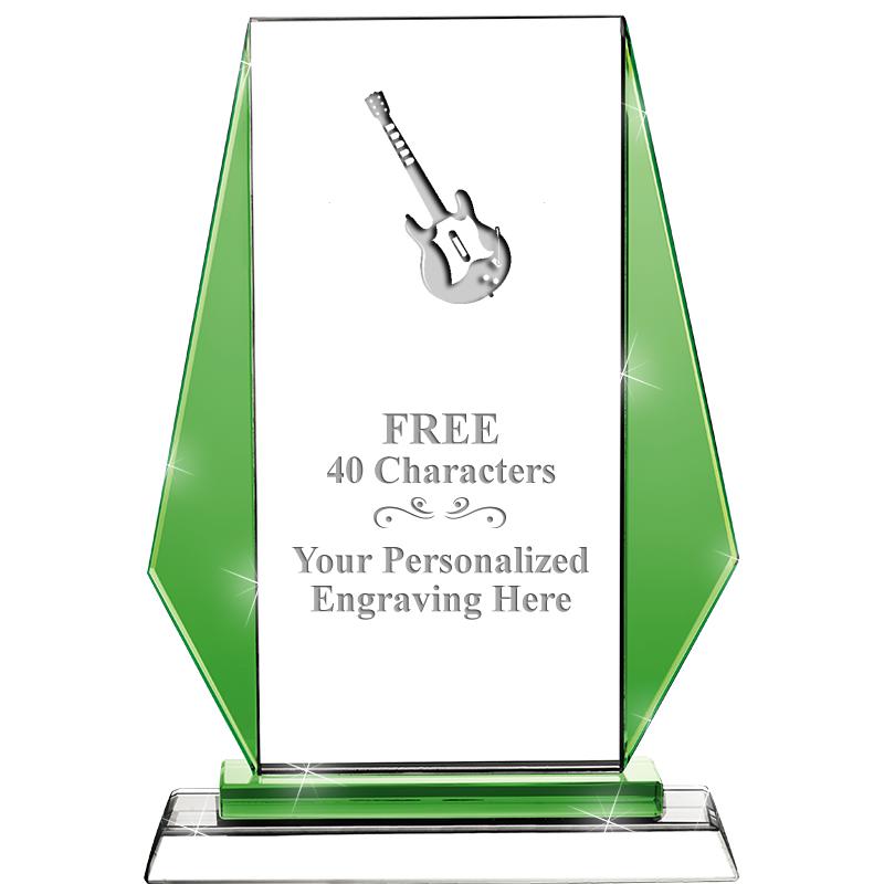 8"VITTORIA CRYSTAL AWARD GREEN