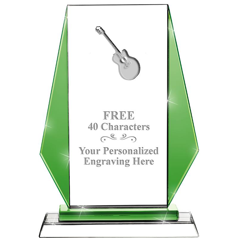 8"VITTORIA CRYSTAL AWARD GREEN