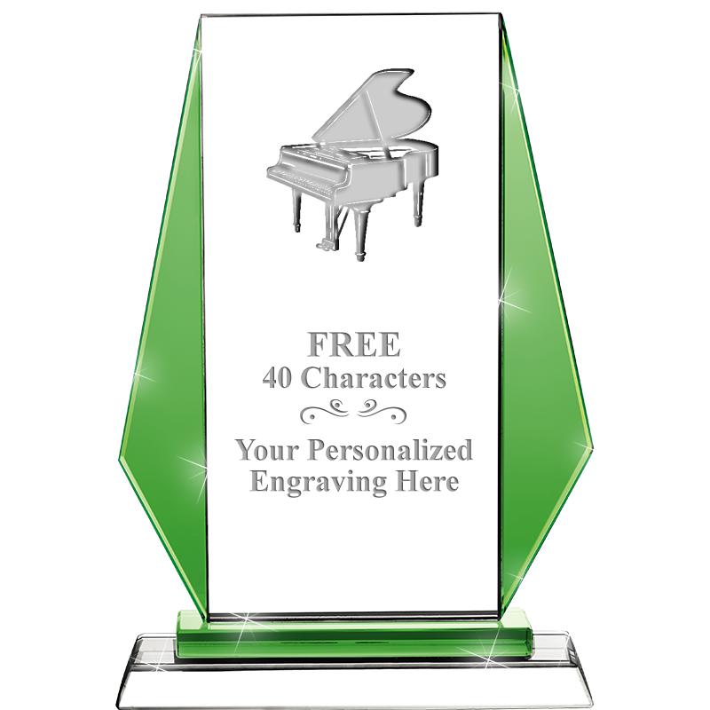 8"VITTORIA CRYSTAL AWARD GREEN