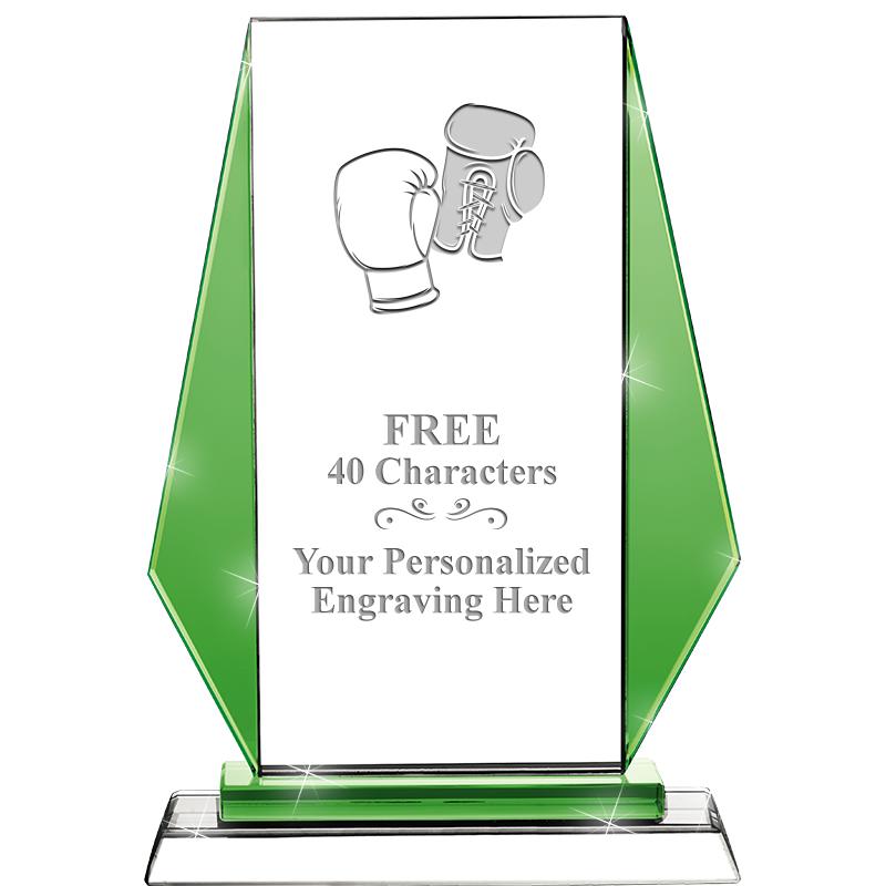 8"VITTORIA CRYSTAL AWARD GREEN