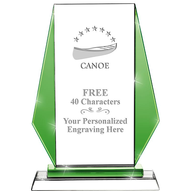 8"VITTORIA CRYSTAL AWARD GREEN