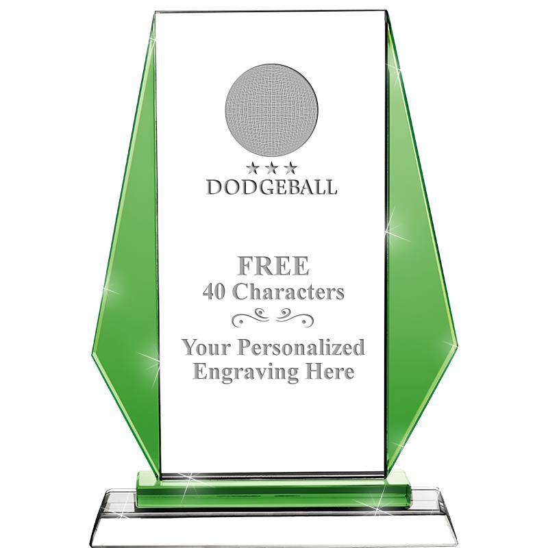 8"VITTORIA CRYSTAL AWARD GREEN