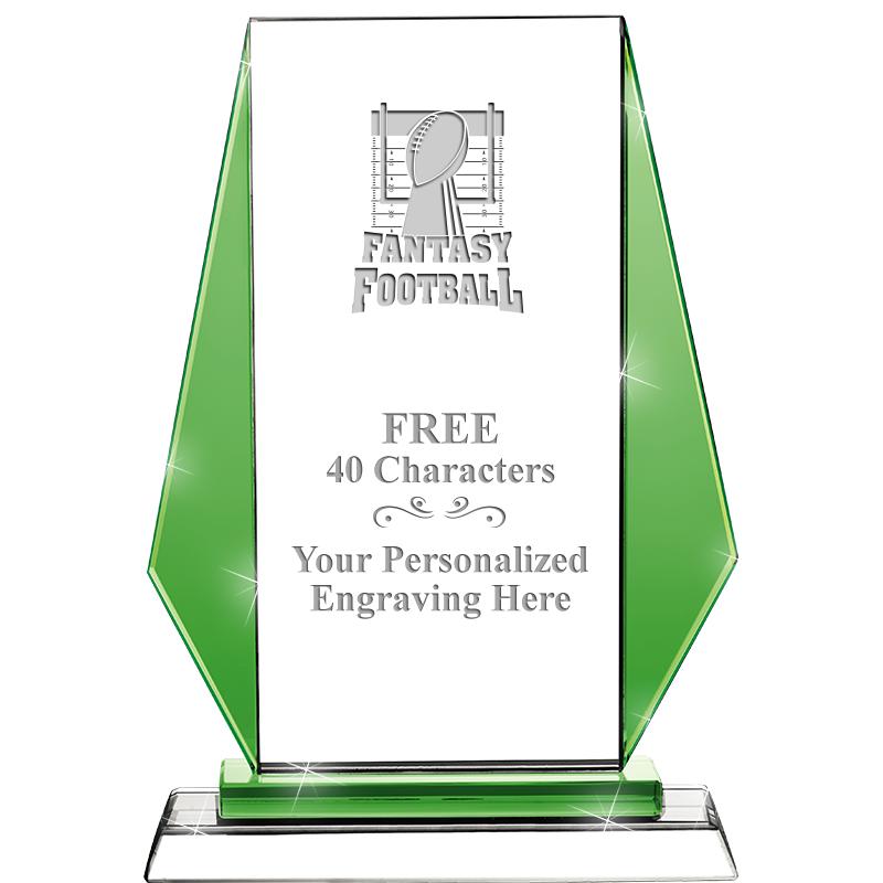 8"VITTORIA CRYSTAL AWARD GREEN