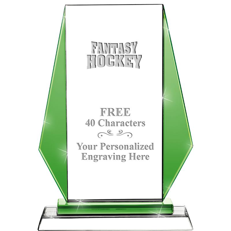 8"VITTORIA CRYSTAL AWARD GREEN