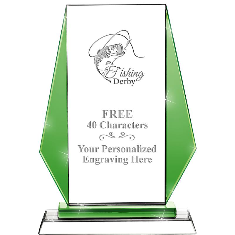 8"VITTORIA CRYSTAL AWARD GREEN