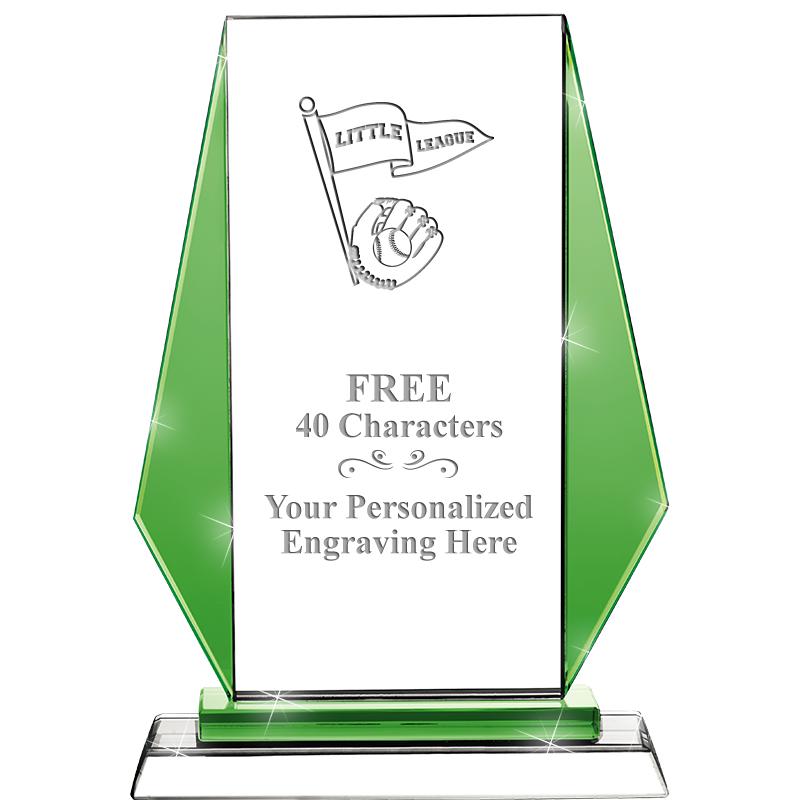 8"VITTORIA CRYSTAL AWARD GREEN