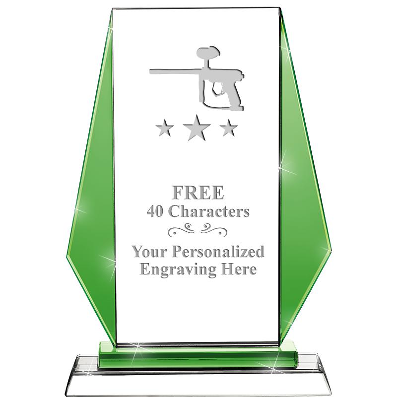 8"VITTORIA CRYSTAL AWARD GREEN