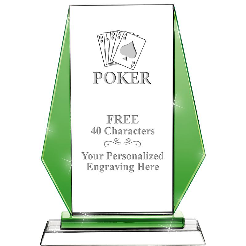 8"VITTORIA CRYSTAL AWARD GREEN