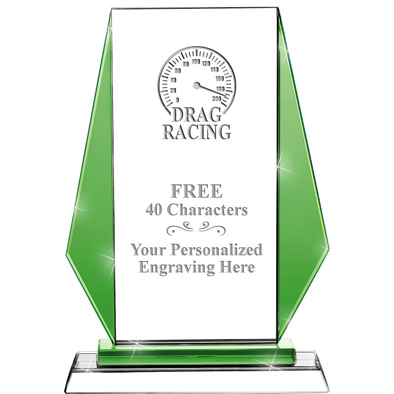 8"VITTORIA CRYSTAL AWARD GREEN