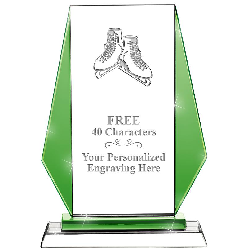 8"VITTORIA CRYSTAL AWARD GREEN