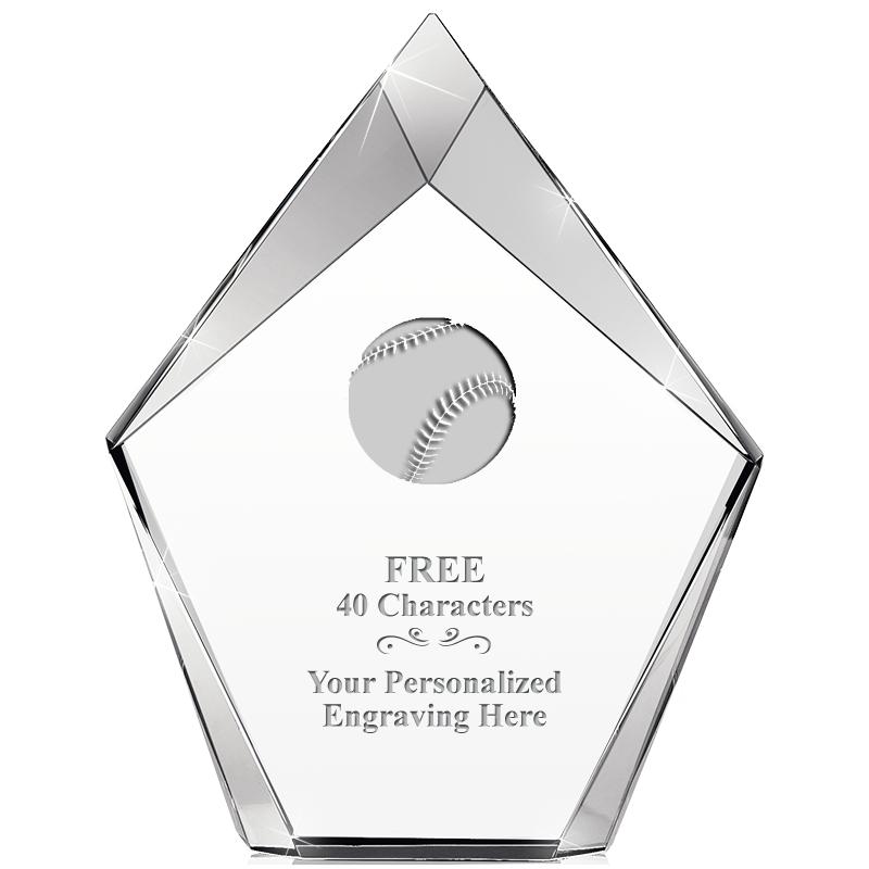 8" VERTEX PRISM CRYSTAL