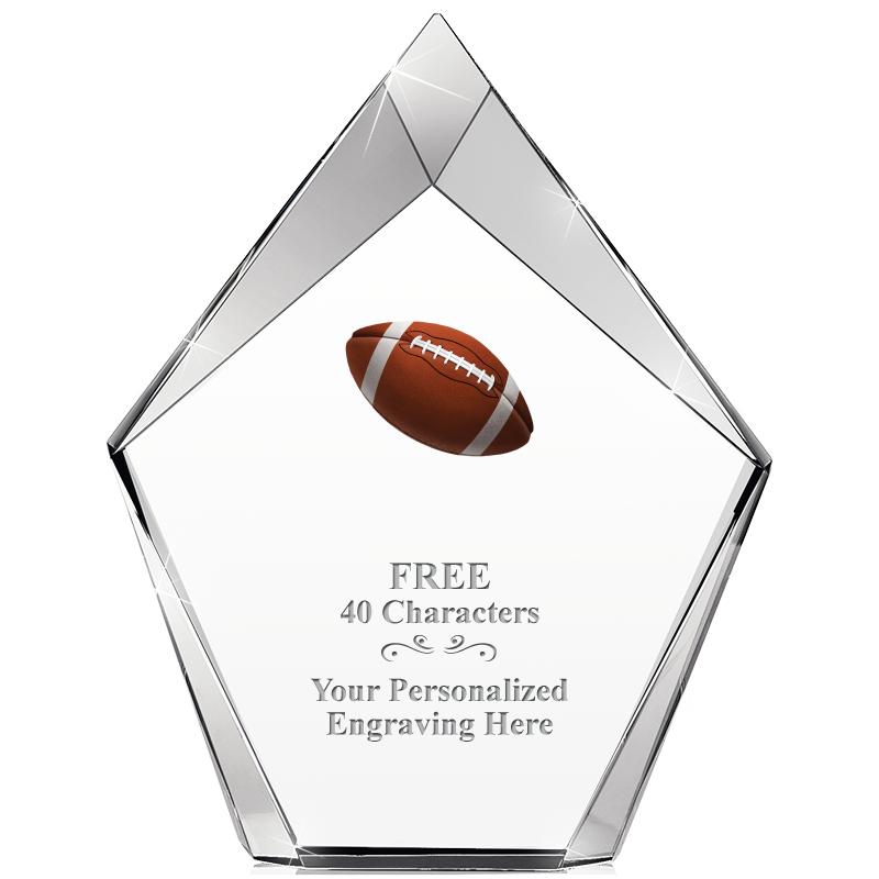 8" VERTEX PRISM CRYSTAL