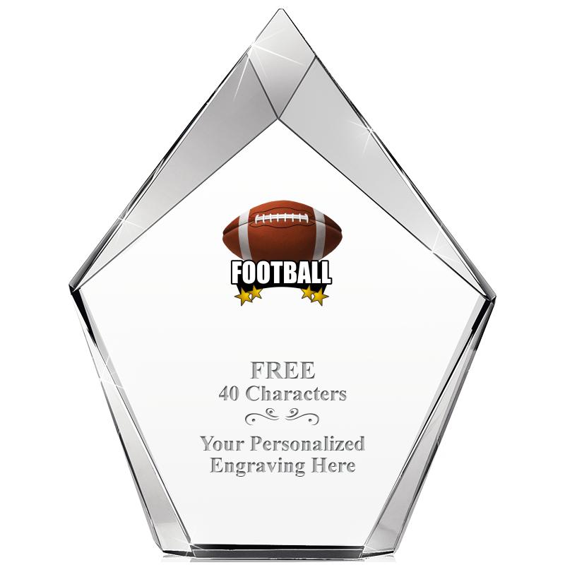 8" VERTEX PRISM CRYSTAL