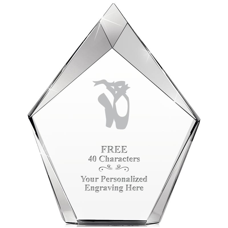 8" VERTEX PRISM CRYSTAL