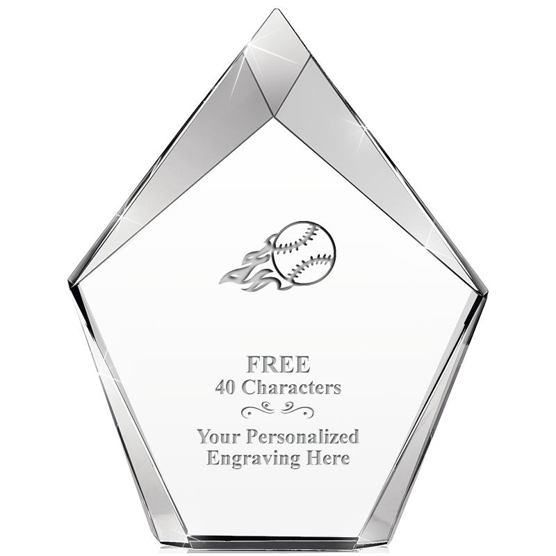 8" VERTEX PRISM CRYSTAL