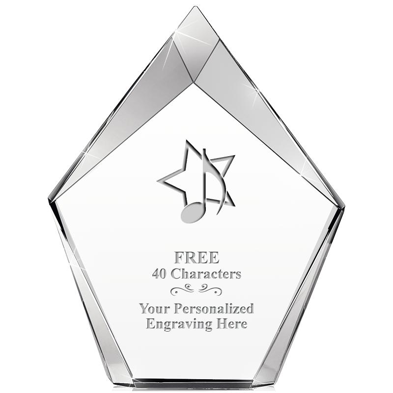 8" VERTEX PRISM CRYSTAL