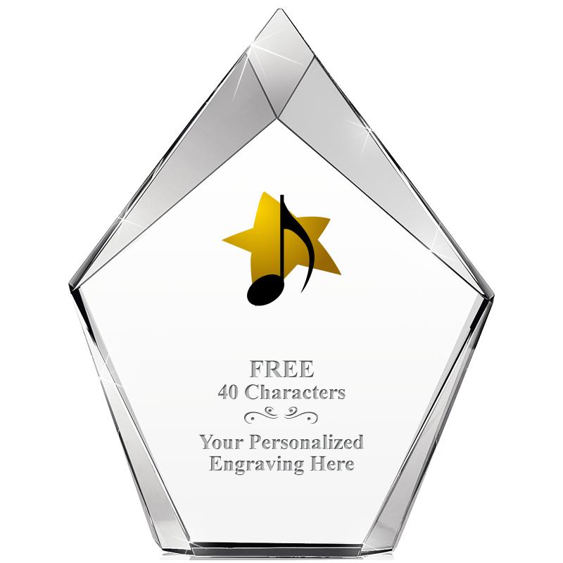 8" VERTEX PRISM CRYSTAL