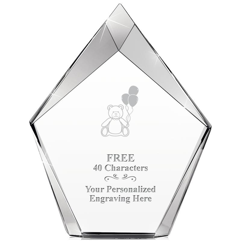 8" VERTEX PRISM CRYSTAL