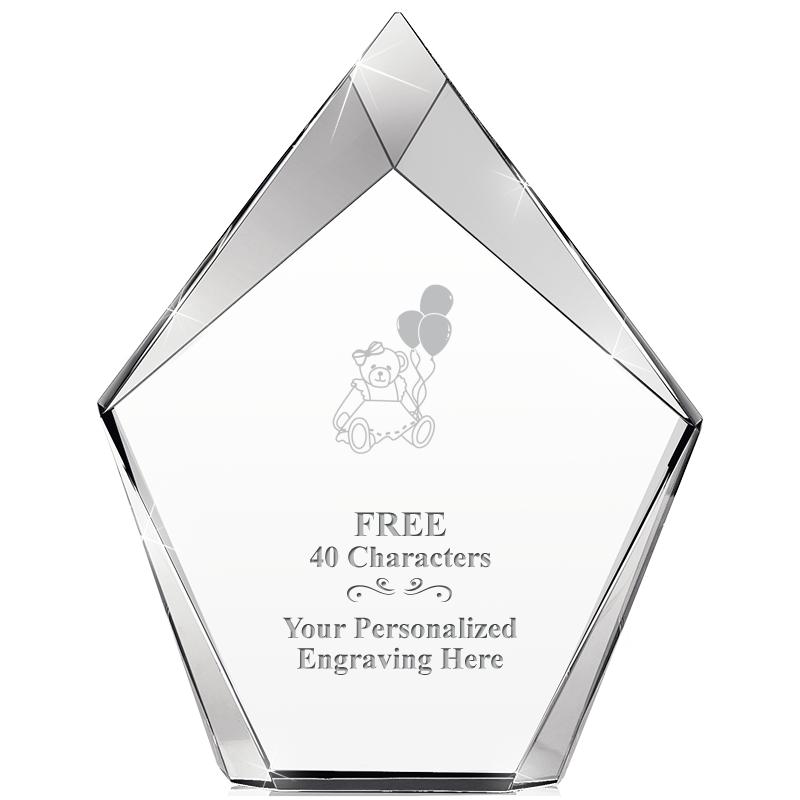 8" VERTEX PRISM CRYSTAL