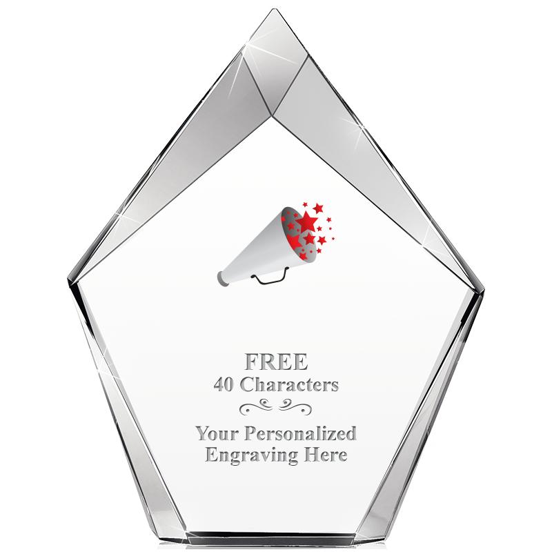 8" VERTEX PRISM CRYSTAL