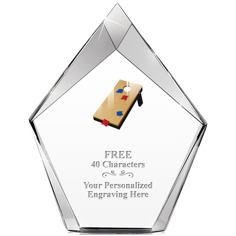 8" VERTEX PRISM CRYSTAL