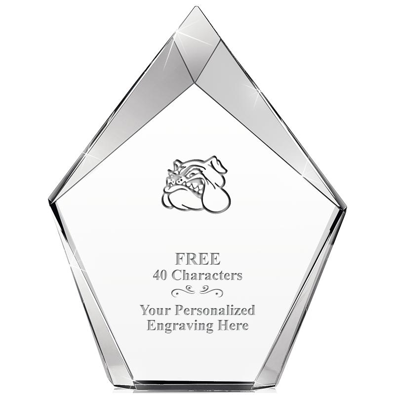 8" VERTEX PRISM CRYSTAL