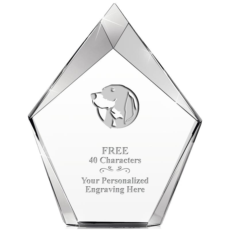 8" VERTEX PRISM CRYSTAL