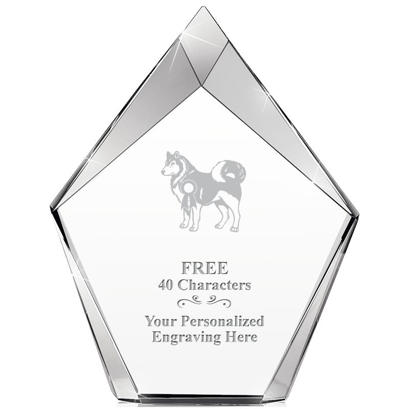 8" VERTEX PRISM CRYSTAL