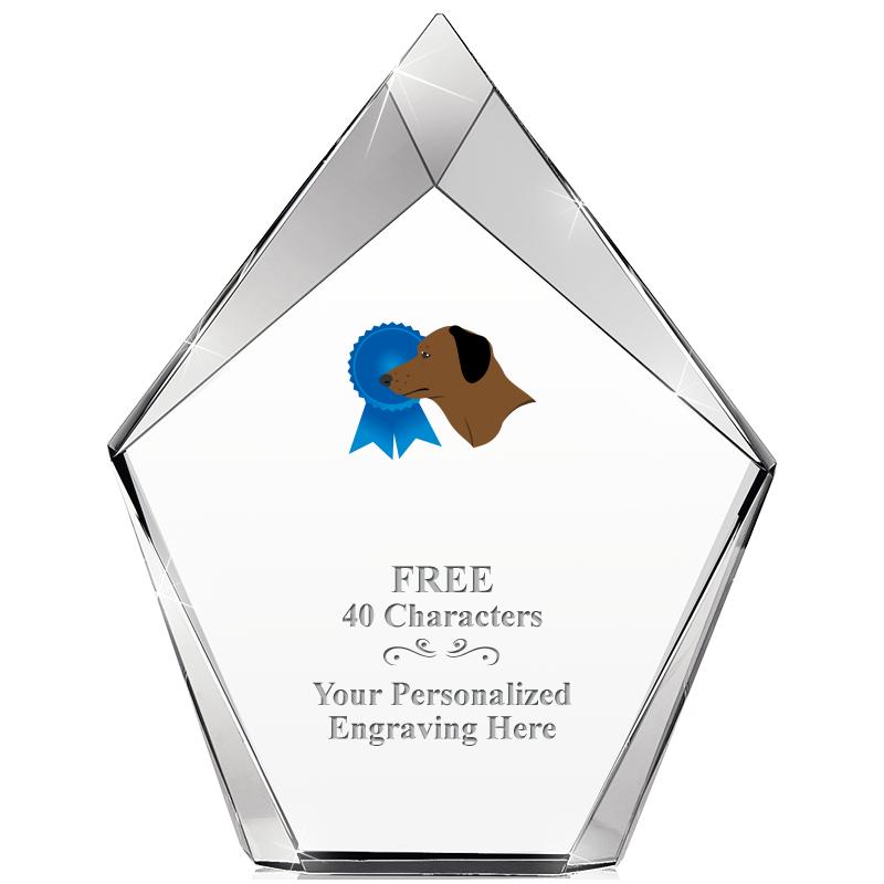 8" VERTEX PRISM CRYSTAL