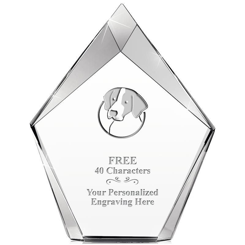 8" VERTEX PRISM CRYSTAL