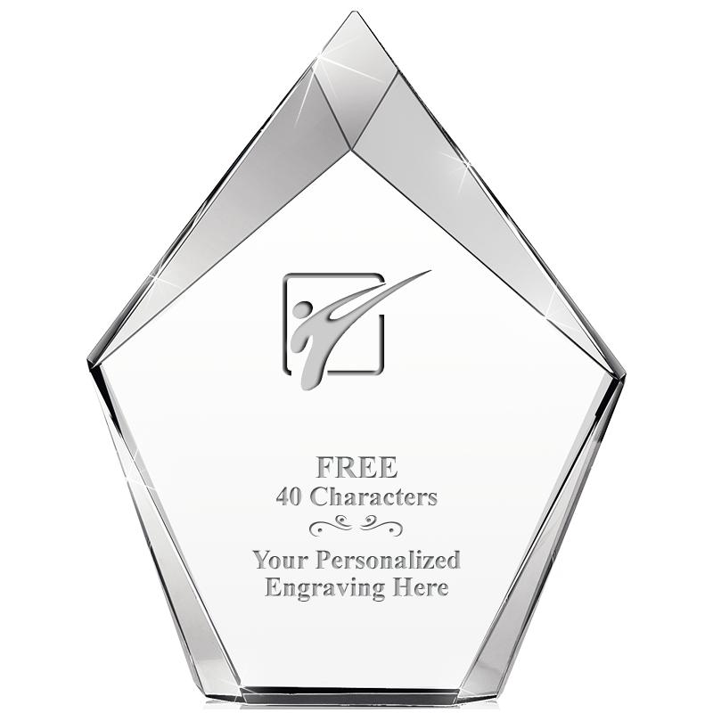 8" VERTEX PRISM CRYSTAL