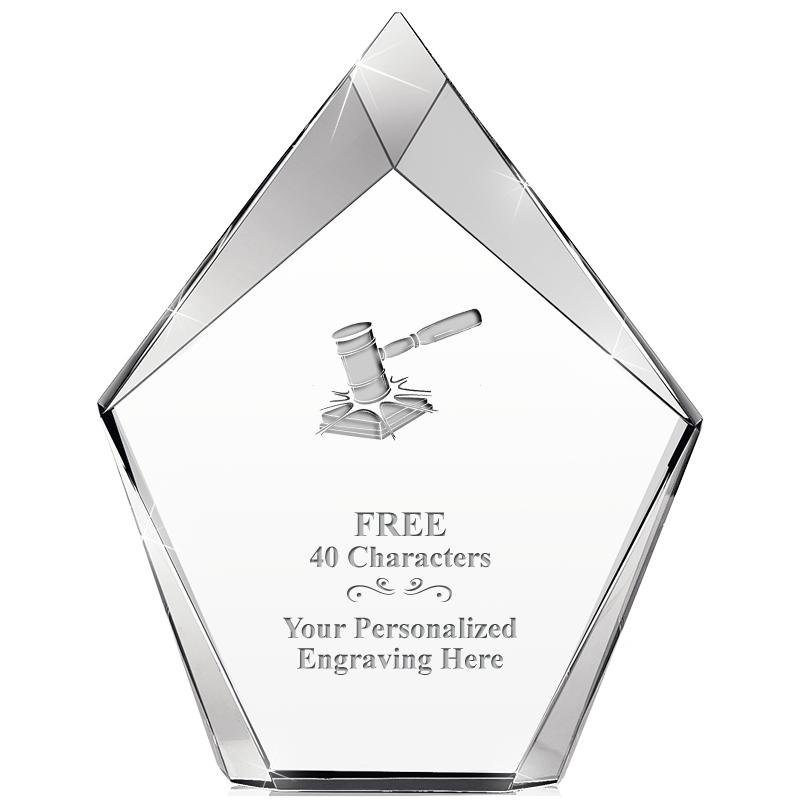 8" VERTEX PRISM CRYSTAL
