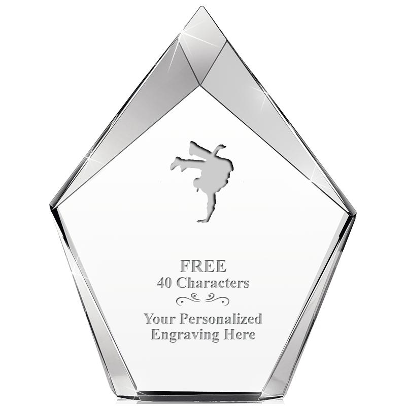 8" VERTEX PRISM CRYSTAL