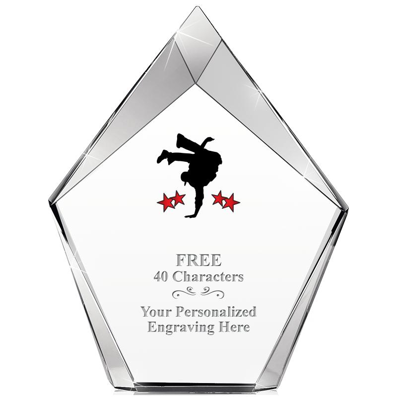 8" VERTEX PRISM CRYSTAL