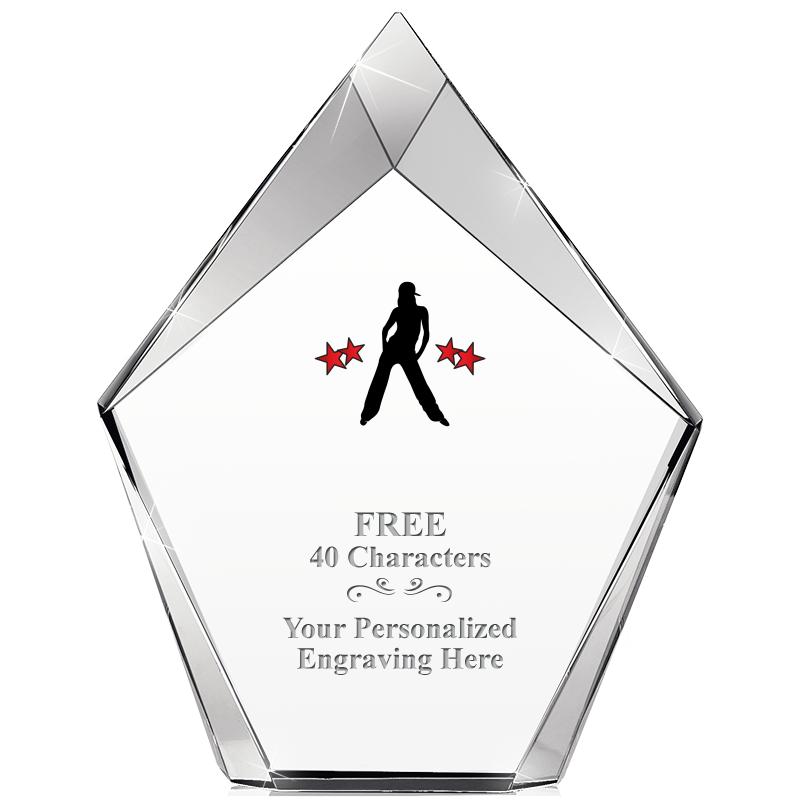 8" VERTEX PRISM CRYSTAL