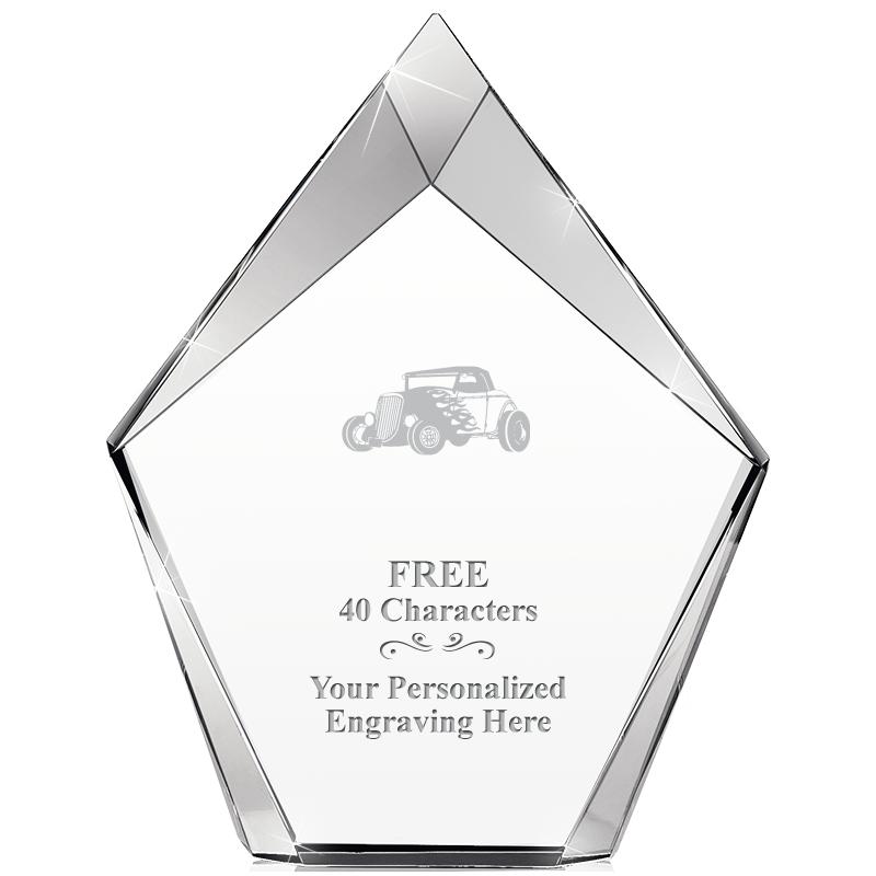 8" VERTEX PRISM CRYSTAL