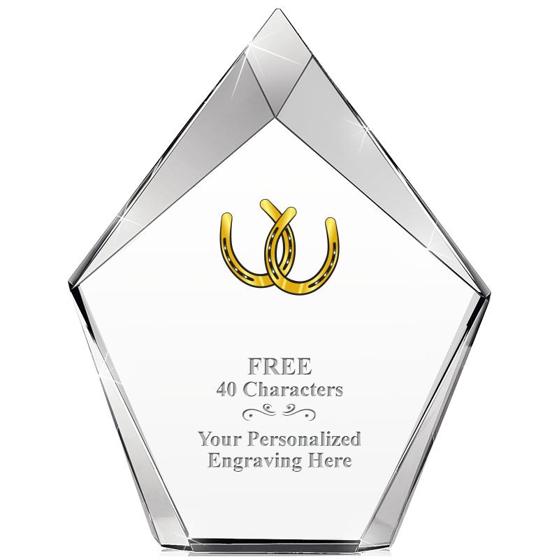 8" VERTEX PRISM CRYSTAL